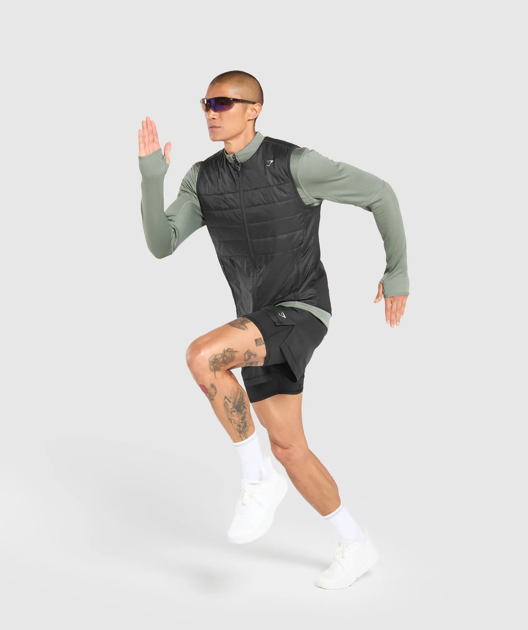 Gymshark Running Gilet - Black sold by Gymshark product image thumbnail 4