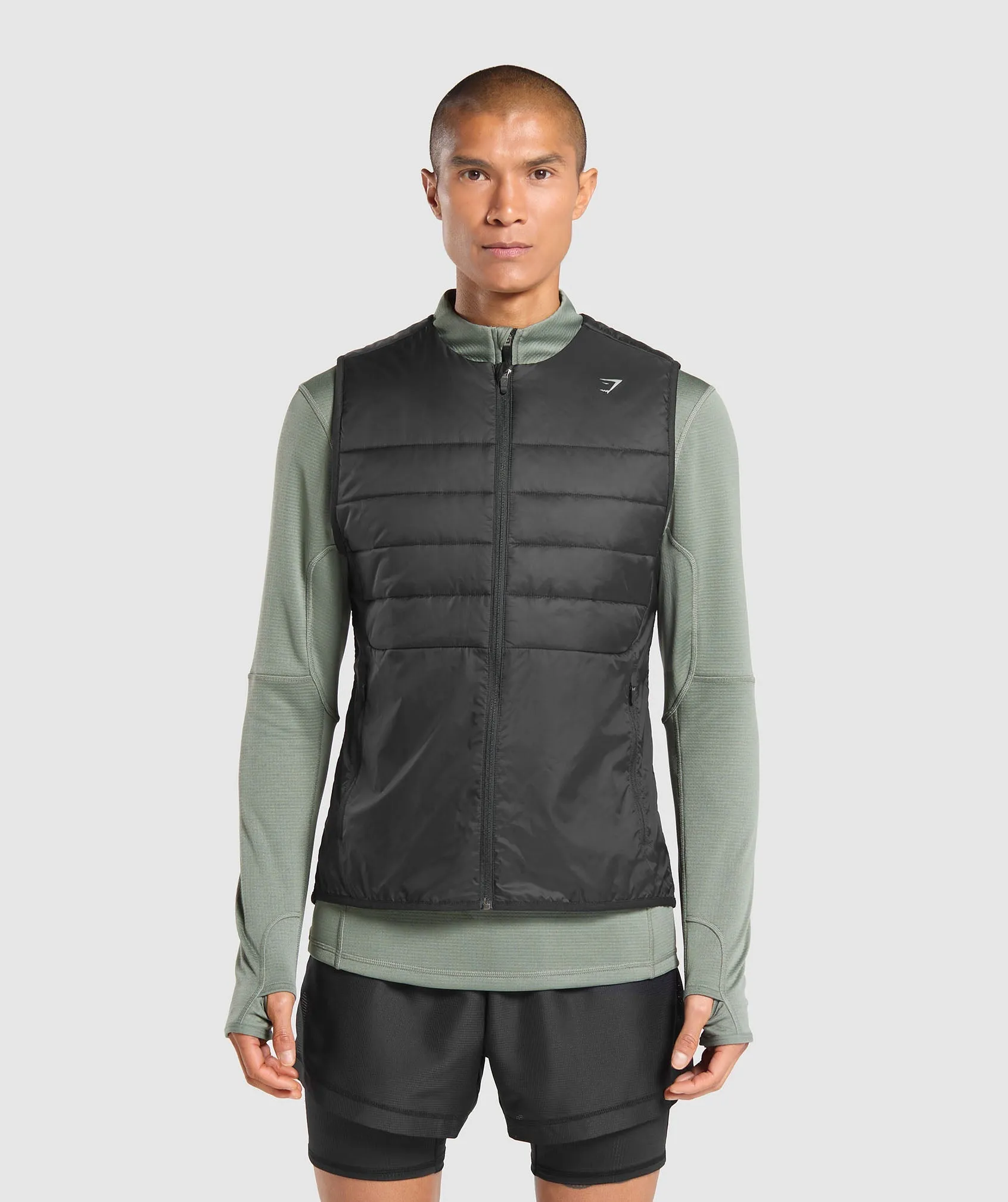Gymshark Running Gilet - Black sold by Gymshark