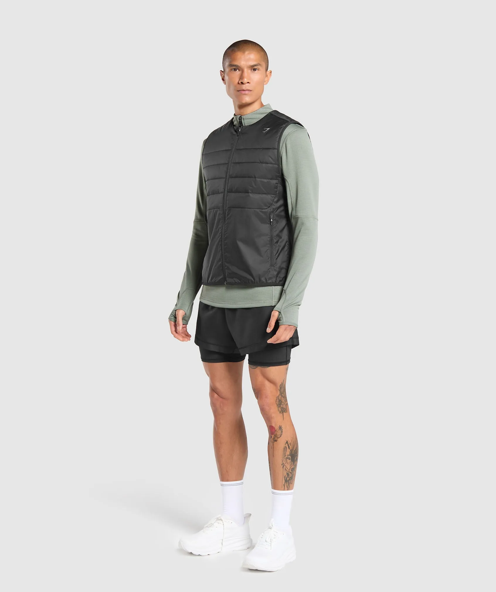 Gymshark Running Gilet - Black sold by Gymshark product image thumbnail 5