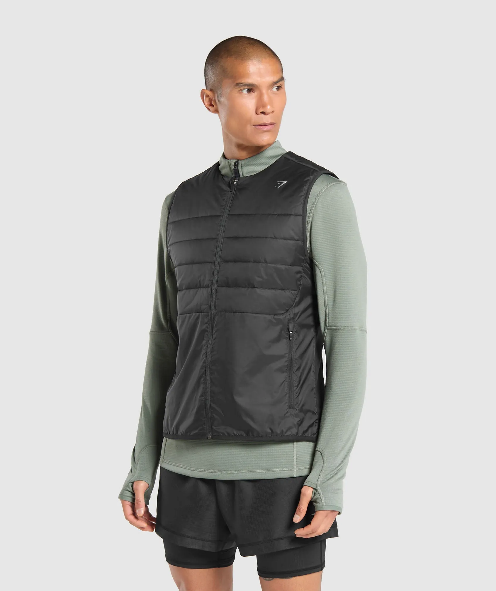 Gymshark Running Gilet - Black sold by Gymshark product image thumbnail 3