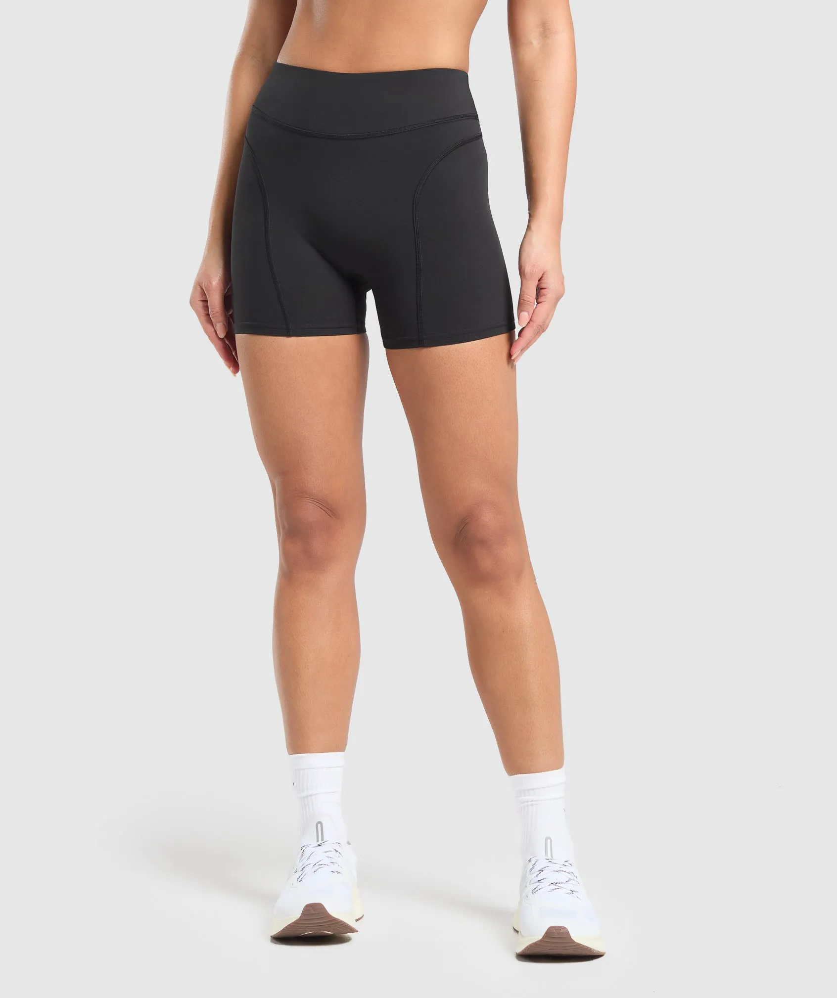 Gymshark Dipped Waistband Shorts - Black sold by Gymshark