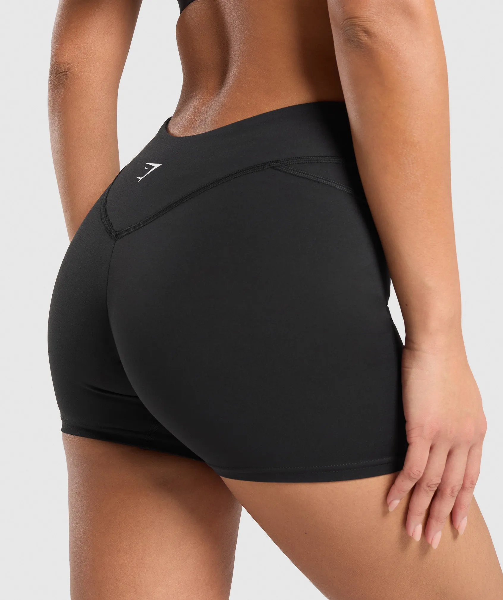 Gymshark Dipped Waistband Shorts - Black sold by Gymshark product image thumbnail 4