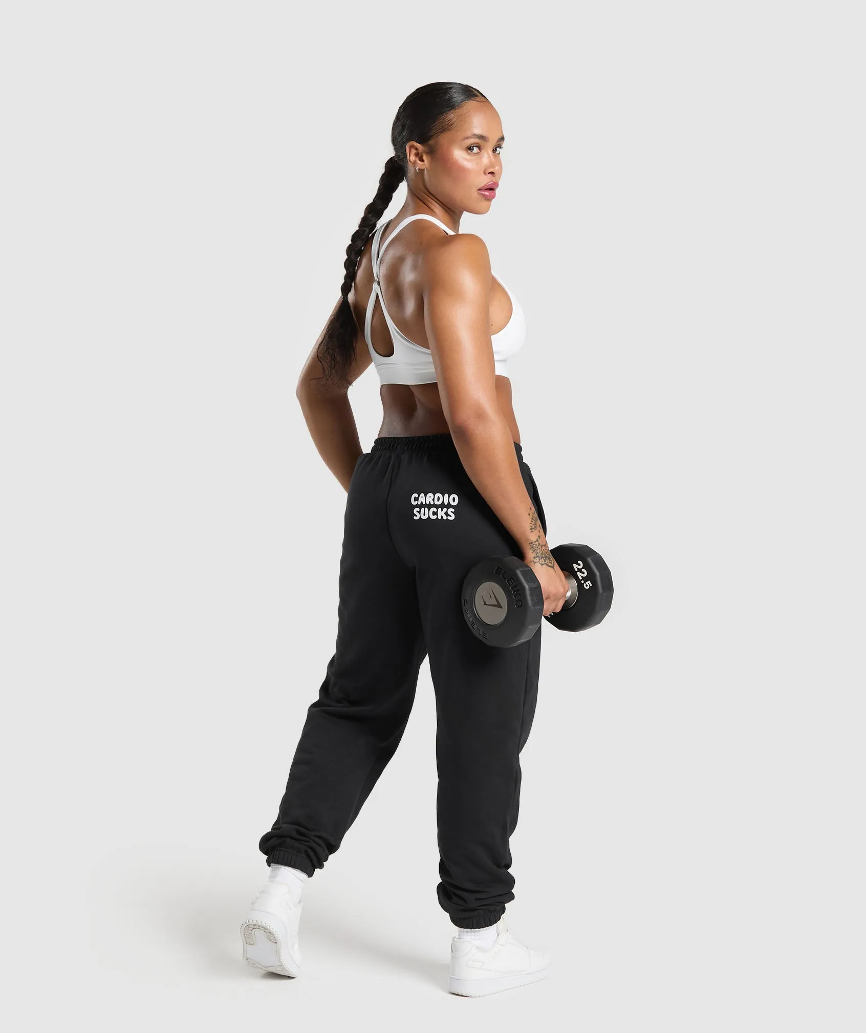 Gymshark Graphic Reaper Oversized Joggers - Black sold by Gymshark product image thumbnail 4