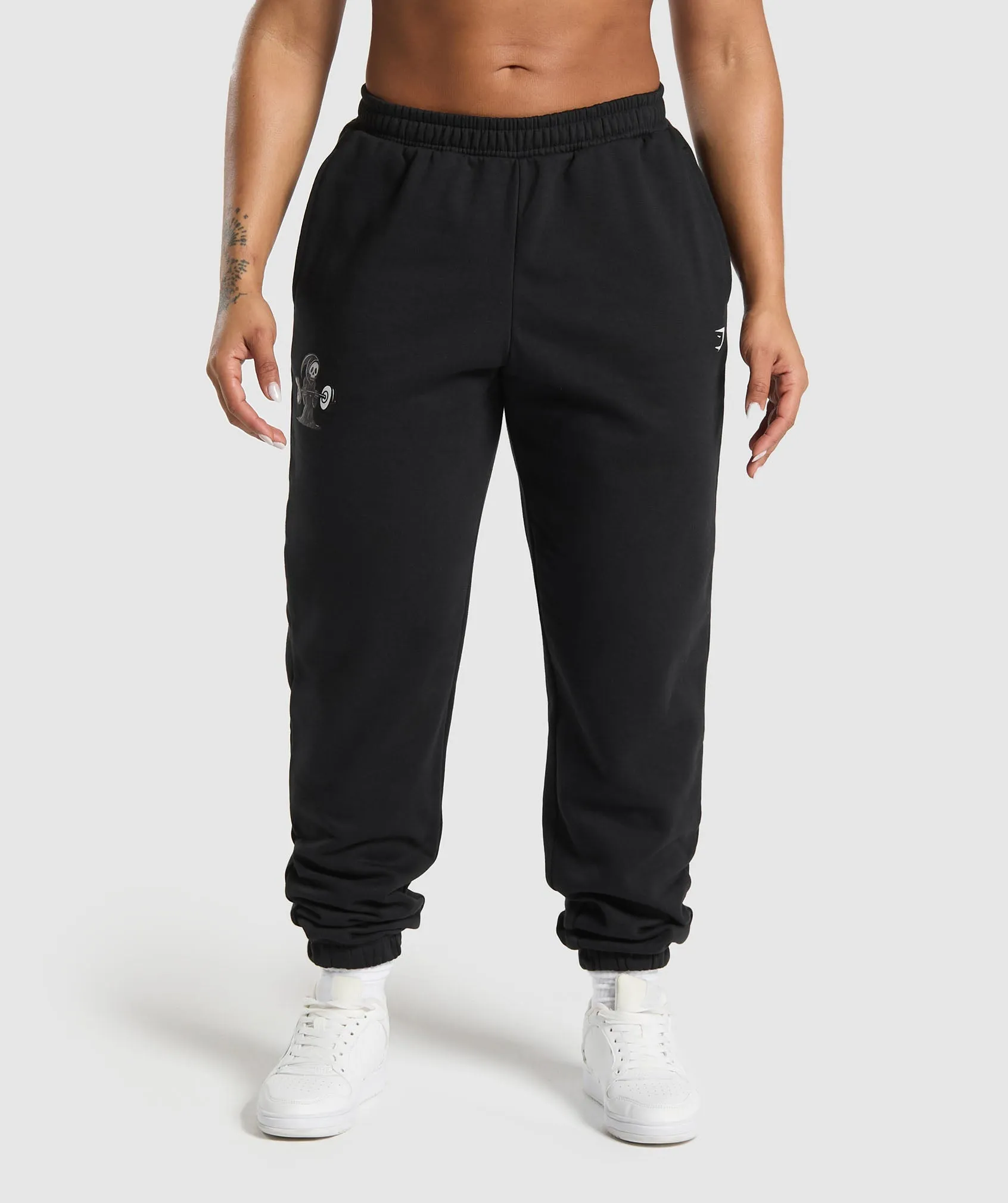 Gymshark Graphic Reaper Oversized Joggers - Black sold by Gymshark product image thumbnail 2