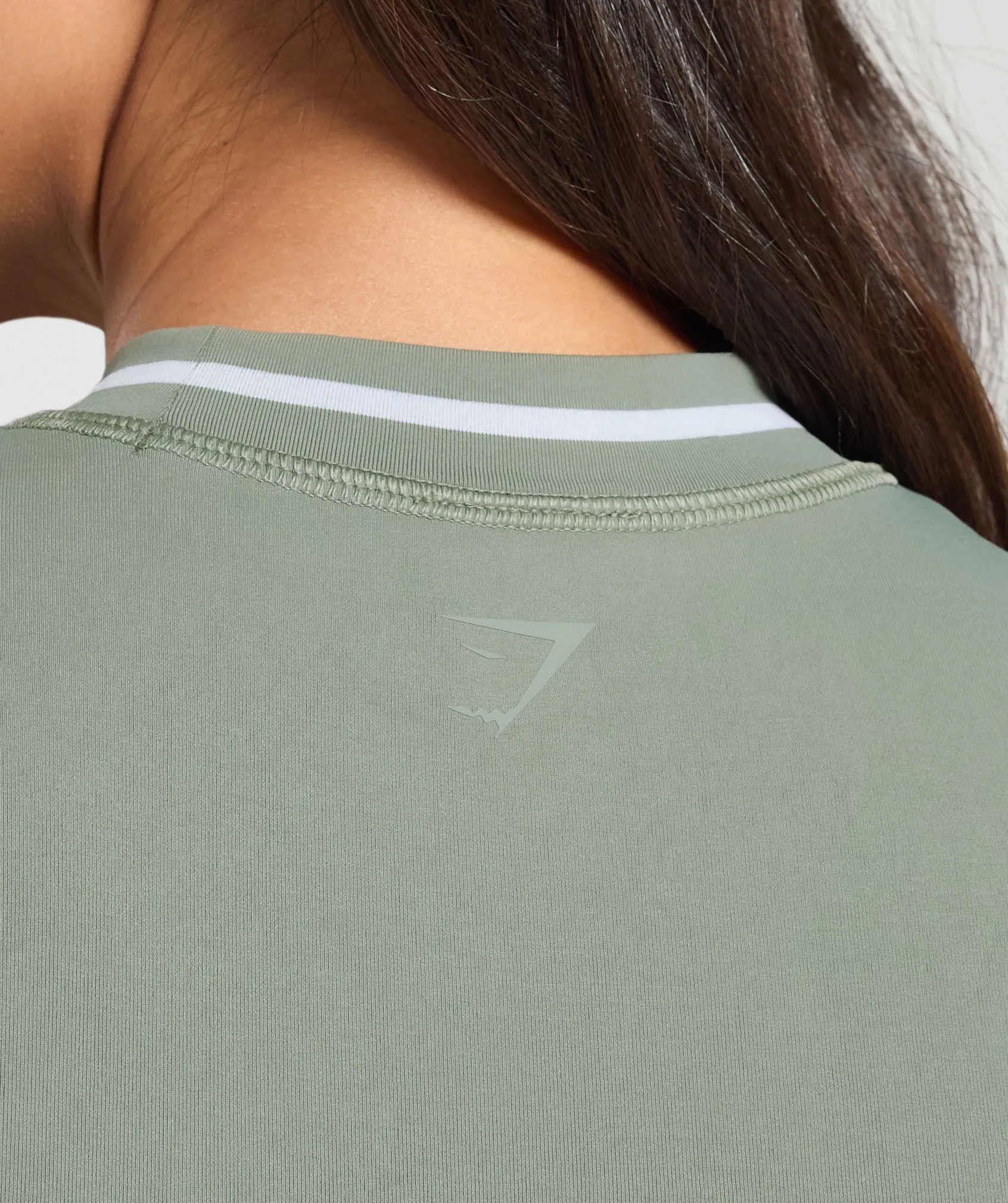 Gymshark Contrast Seamless Midi Tee - Unit Green sold by Gymshark product image thumbnail 5