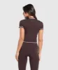 Gymshark Contrast Seamless Midi Tee - Heritage Brown sold by Gymshark