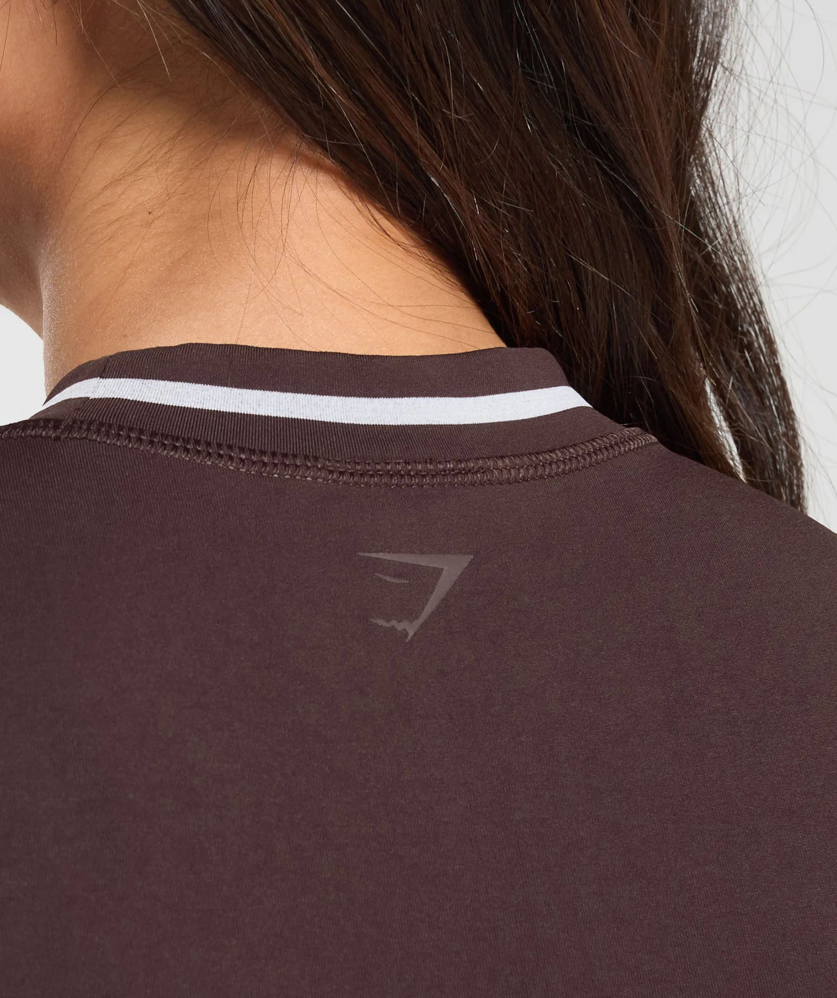 Gymshark Contrast Seamless Midi Tee - Heritage Brown sold by Gymshark product image thumbnail 5