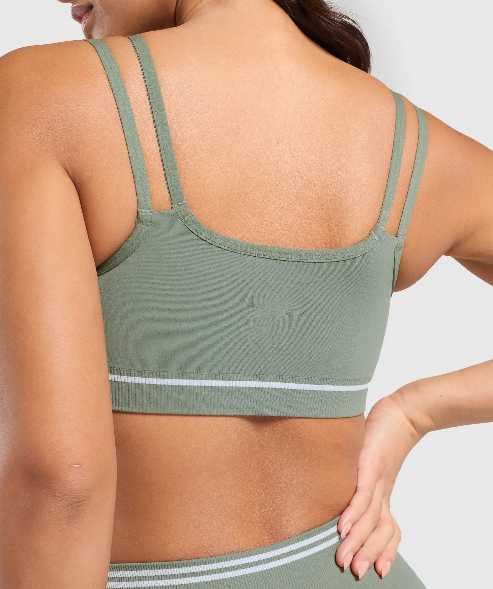 Gymshark Contrast Seamless Sports Bra - Unit Green sold by Gymshark product image thumbnail 5