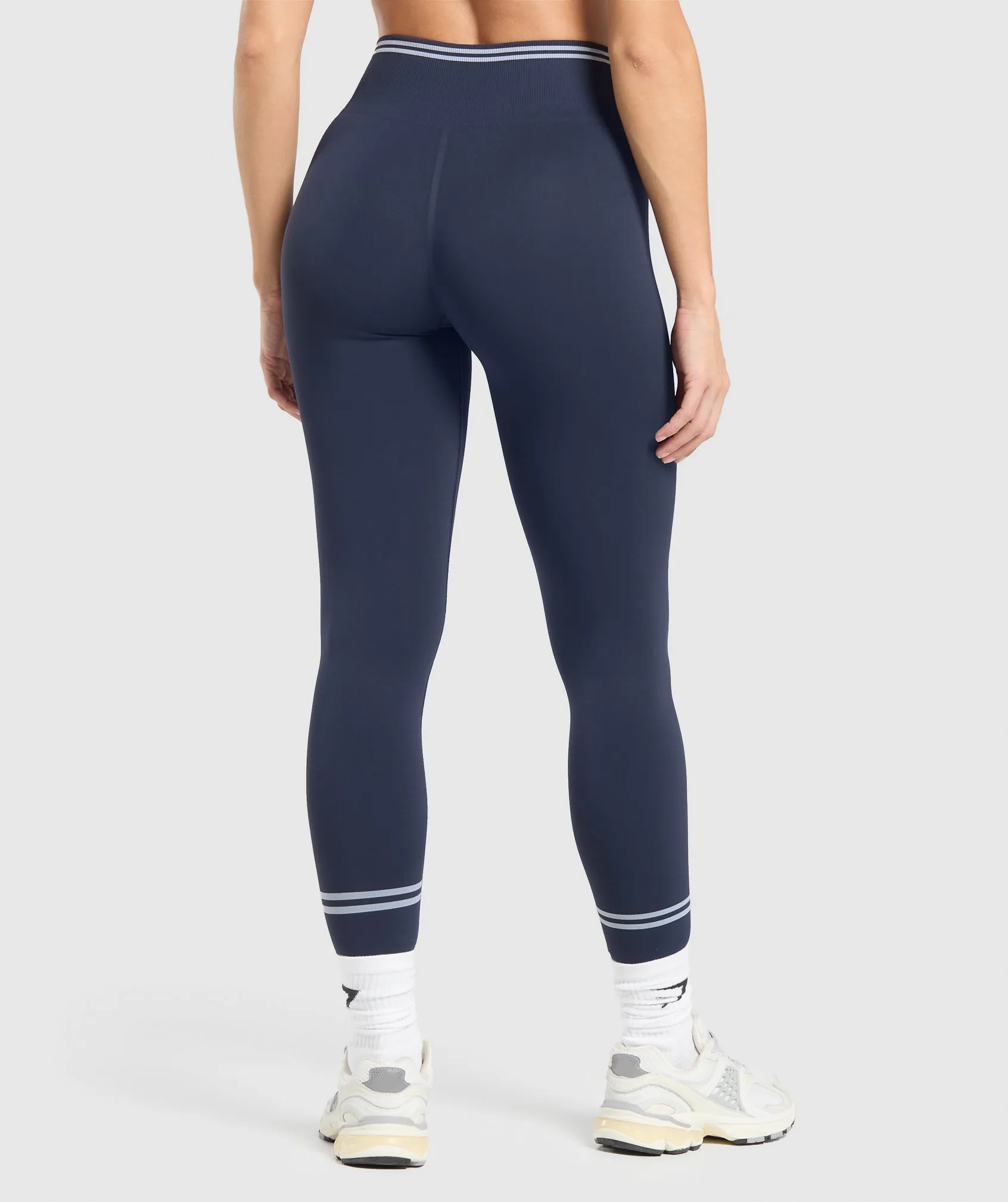 Gymshark Contrast Seamless Leggings - Heavy Blue sold by Gymshark product image thumbnail 2