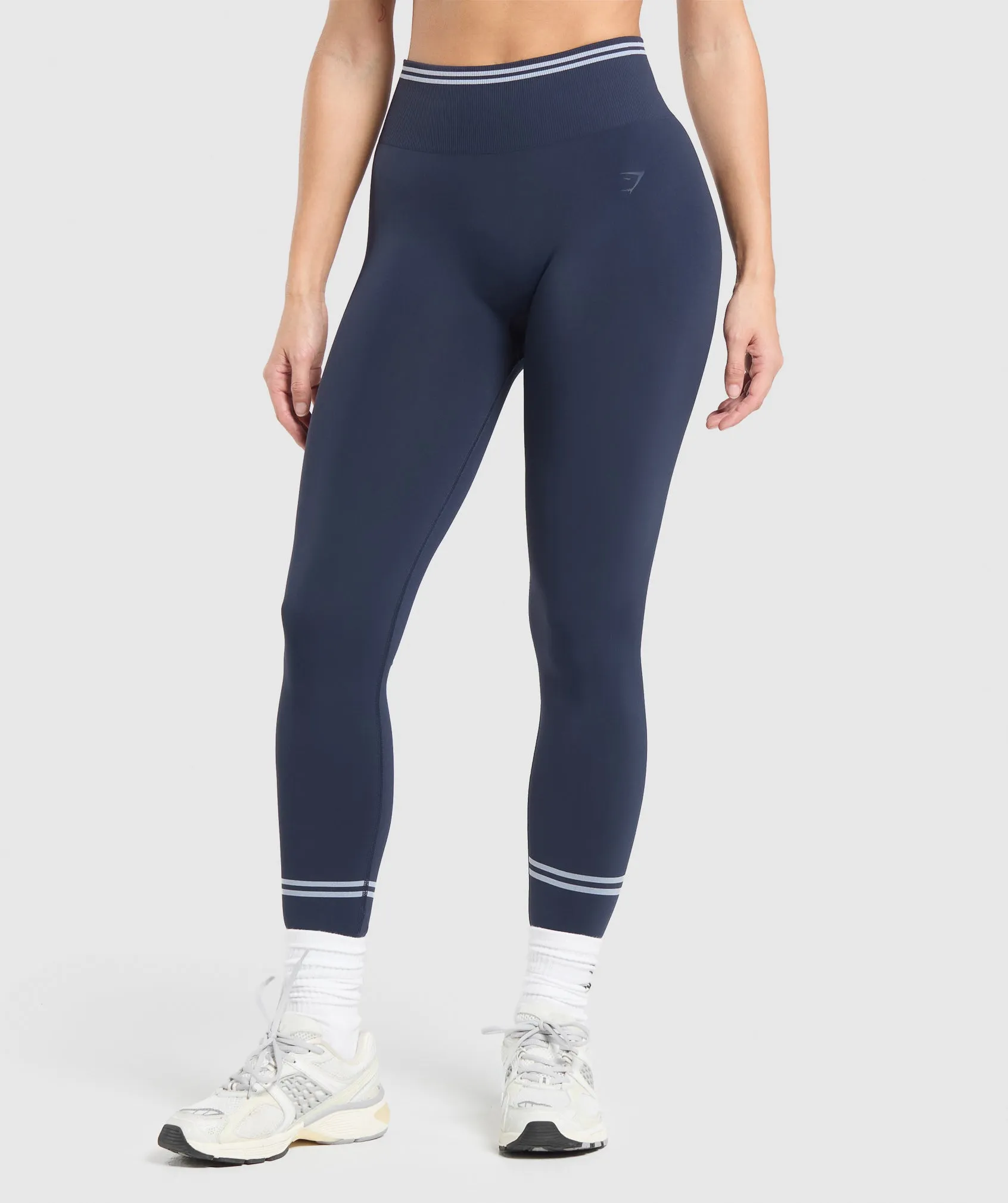 Gymshark Contrast Seamless Leggings - Heavy Blue sold by Gymshark