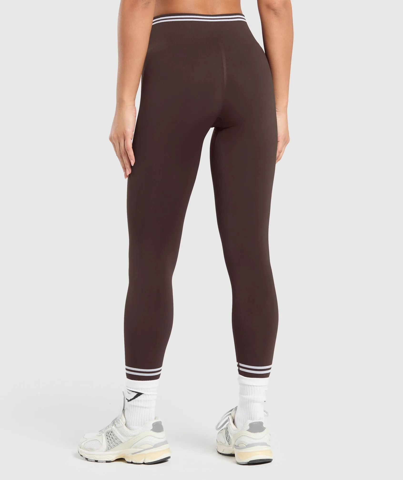 Gymshark Contrast Seamless Leggings - Heritage Brown sold by Gymshark product image thumbnail 2
