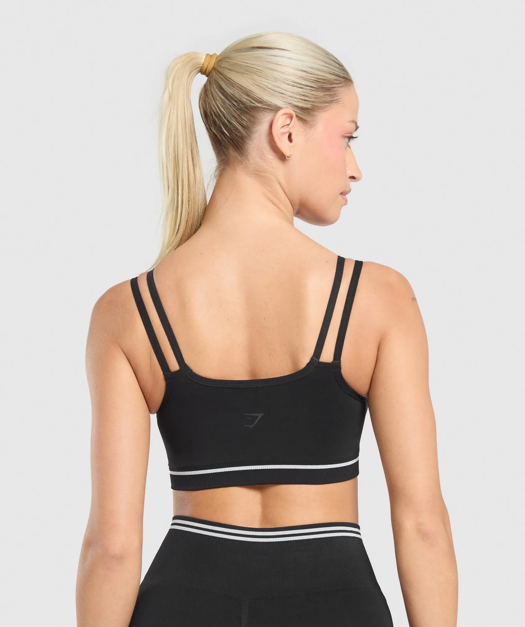 Gymshark Contrast Seamless Sports Bra - Black sold by Gymshark product image thumbnail 2