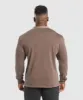 Gymshark Heavyweight Woven Collar Henley - Soft Brown sold by Gymshark