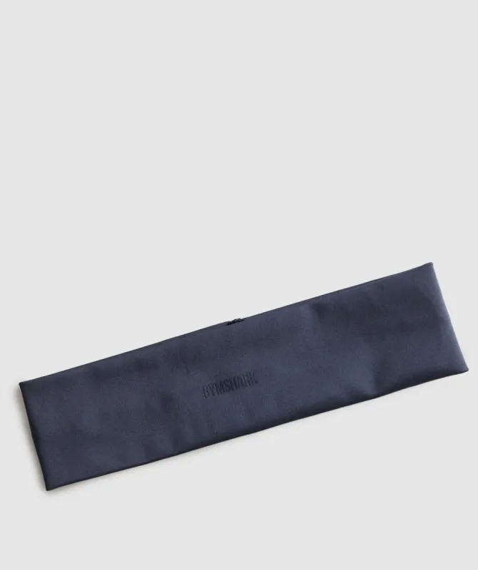 Gymshark Straight Headband - Heavy Blue sold by Gymshark