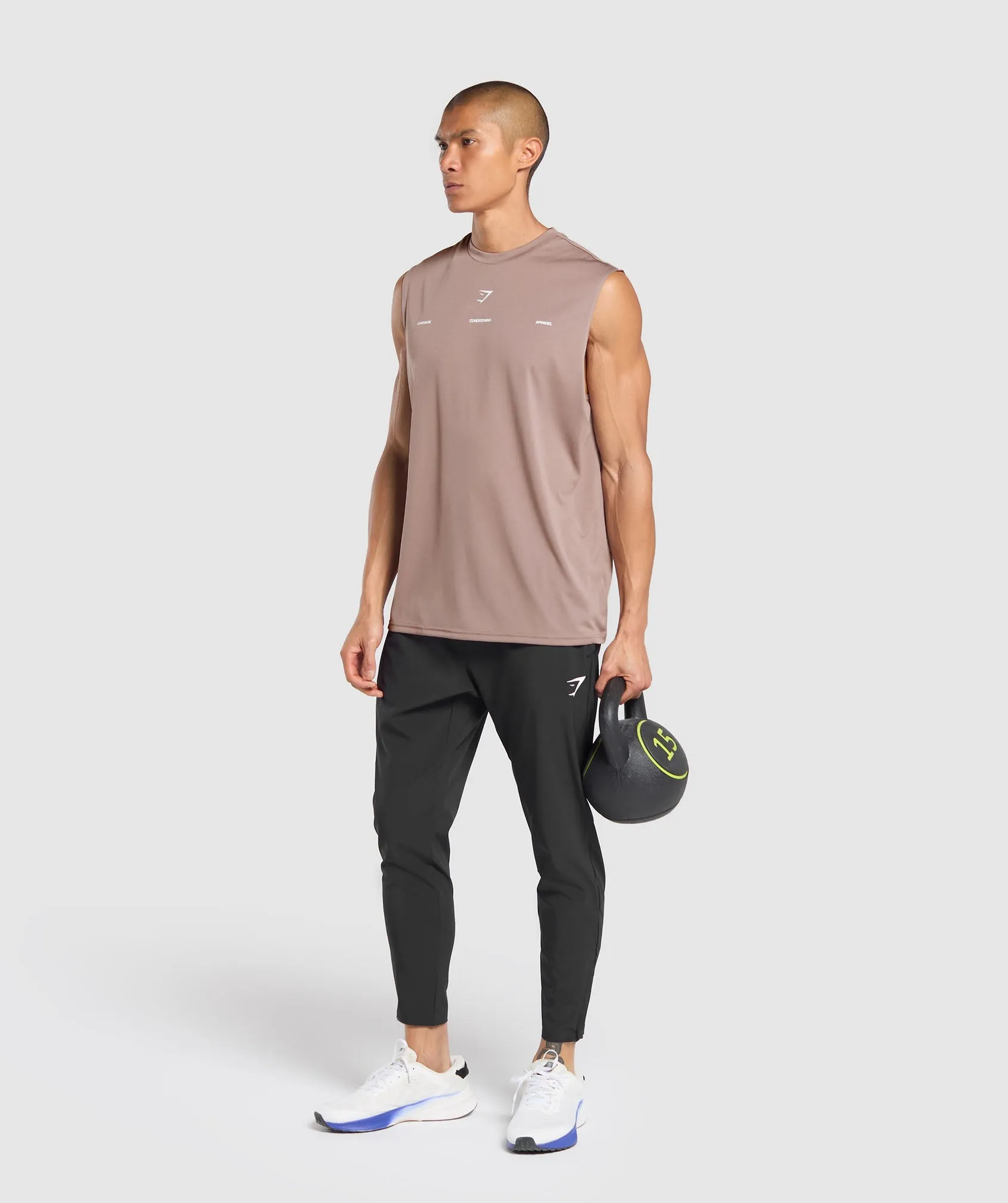 Gymshark Conditioning Apparel Cut Off Tank - Powder Mauve sold by Gymshark product image thumbnail 4