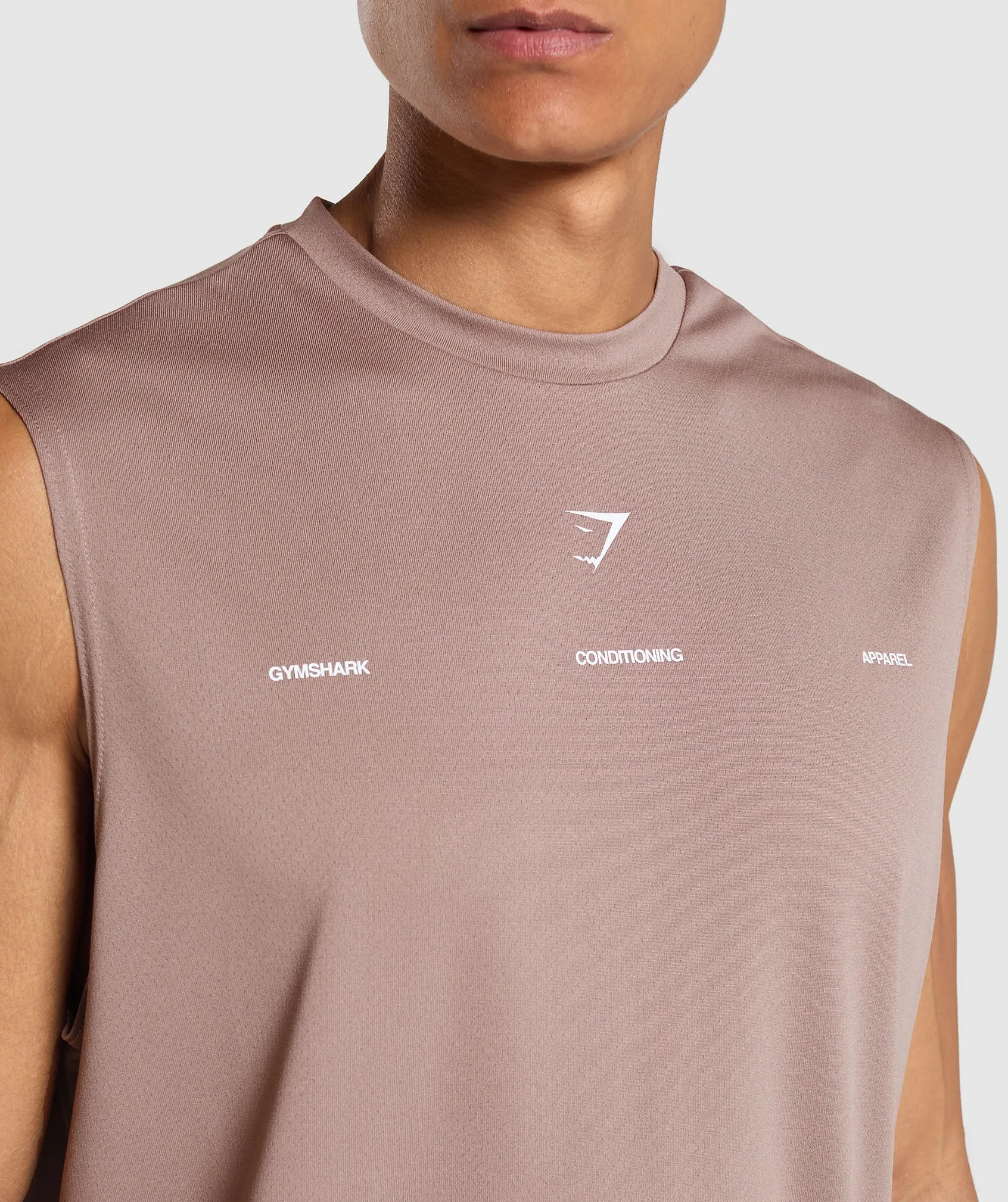 Gymshark Conditioning Apparel Cut Off Tank - Powder Mauve sold by Gymshark product image thumbnail 5