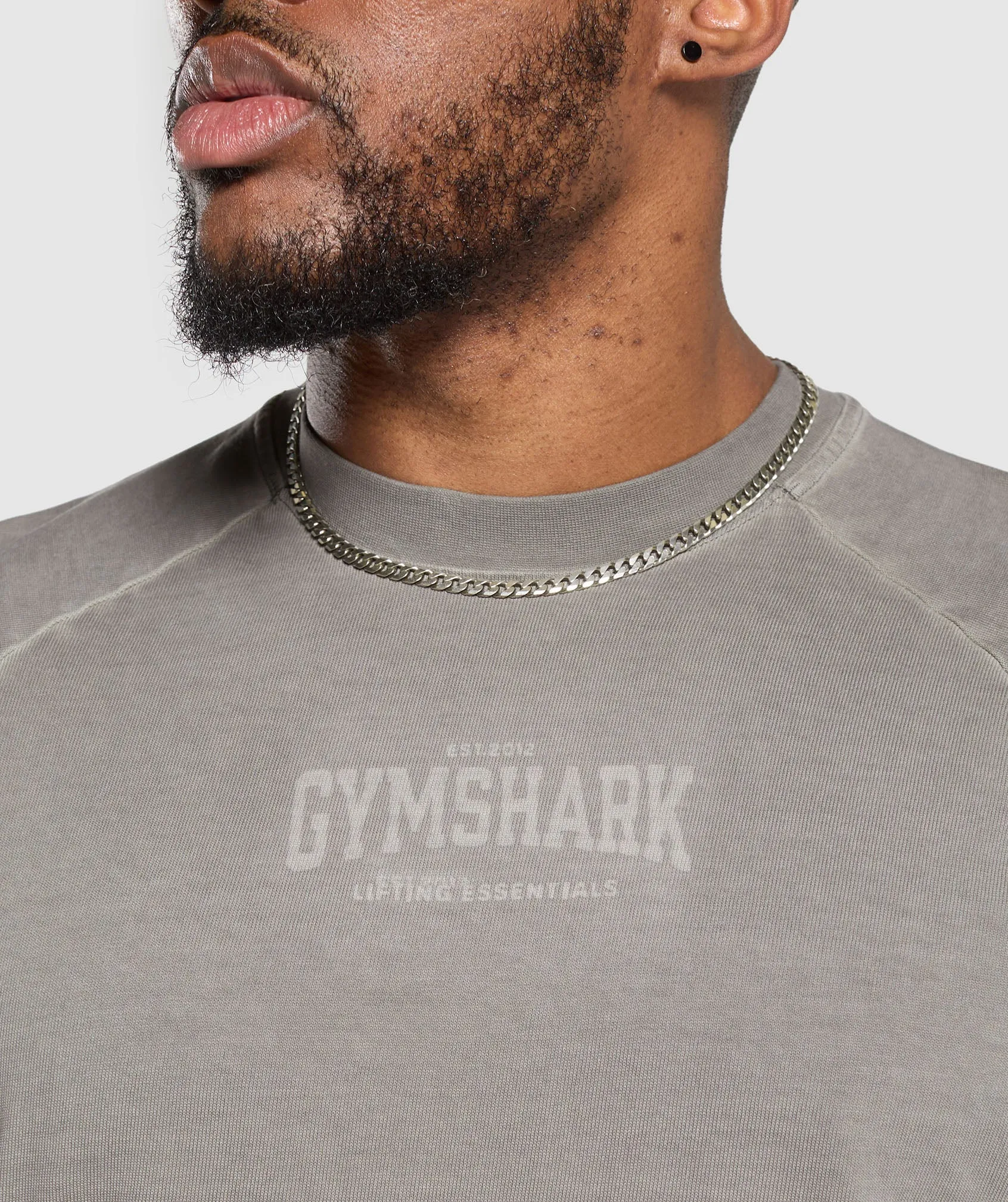 Gymshark Heavyweight T-Shirt - Metal Grey/Asphalt Grey sold by Gymshark product image thumbnail 5