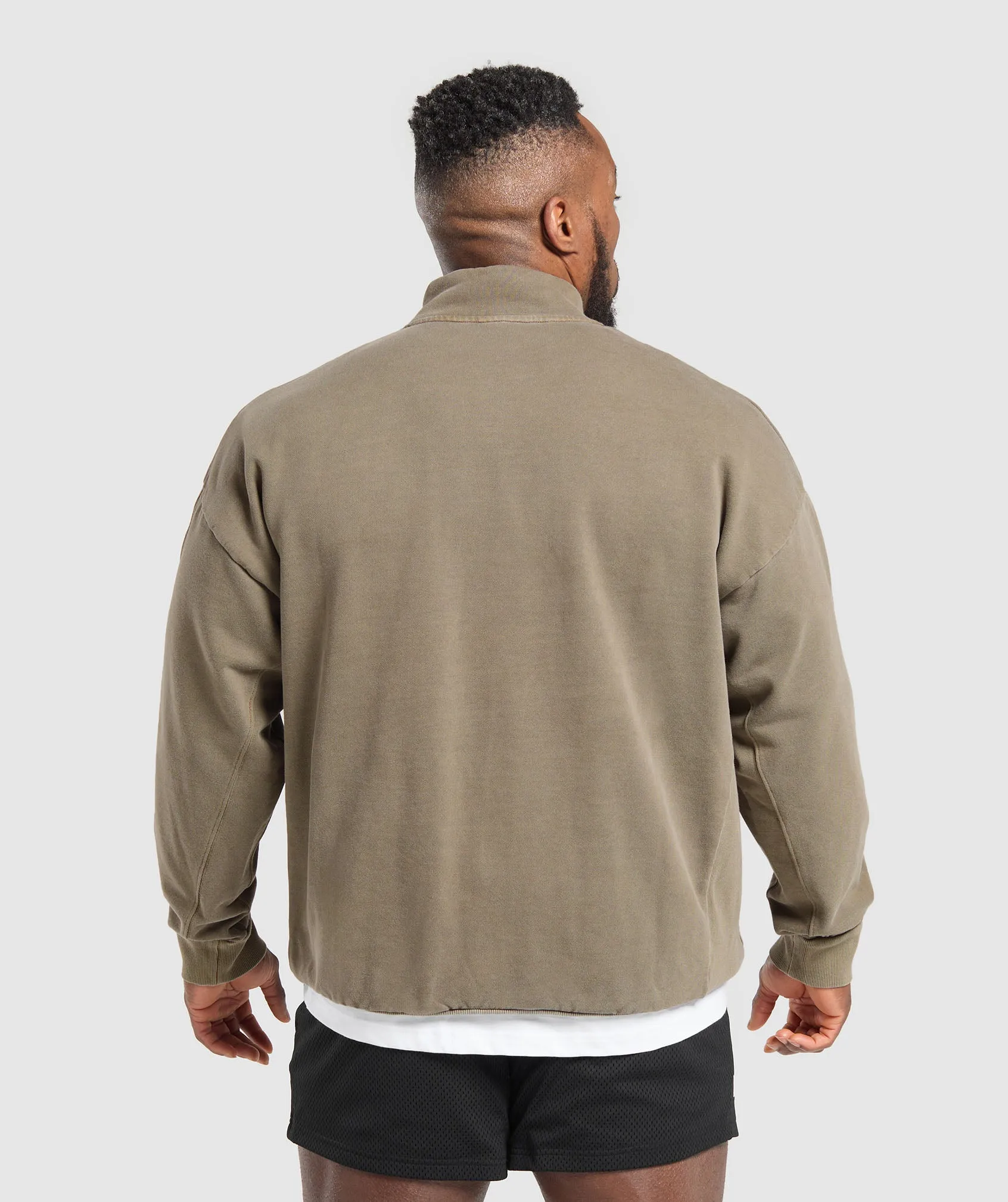 Gymshark Premium Legacy 1/4 Zip - Camo Brown sold by Gymshark product image thumbnail 2