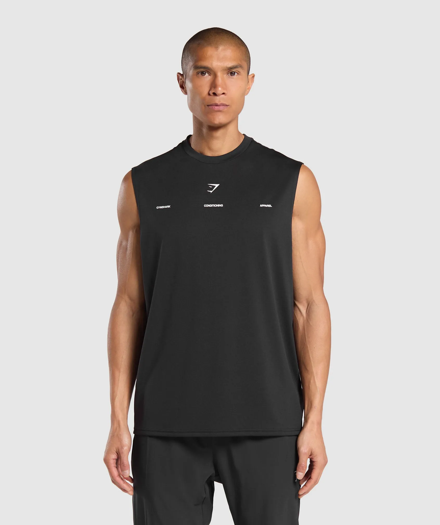 Gymshark Conditioning Apparel Cut Off Tank - Black sold by Gymshark product image thumbnail 2