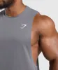 Gymshark React Drop Arm Tank - Brushed Grey sold by Gymshark