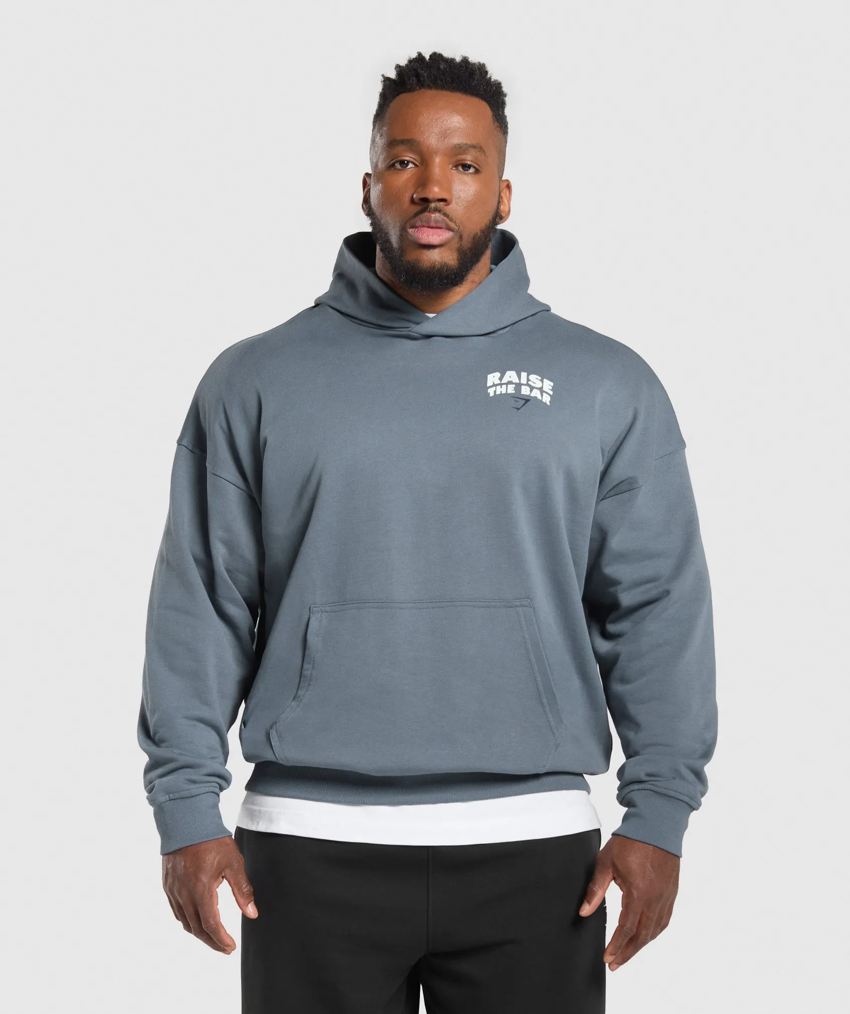 Gymshark Raise the Bar Hoodie - Iron Blue sold by Gymshark product image thumbnail 2