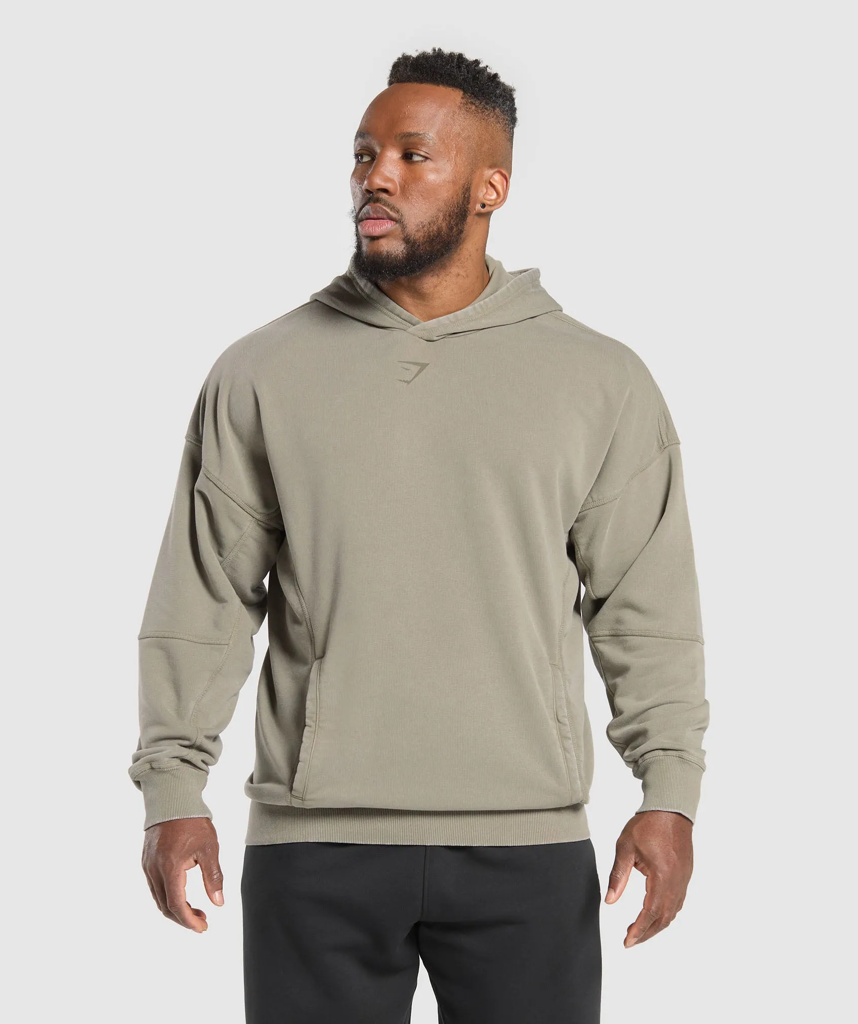 Gymshark Heritage Washed Hoodie - Utility Green sold by Gymshark
