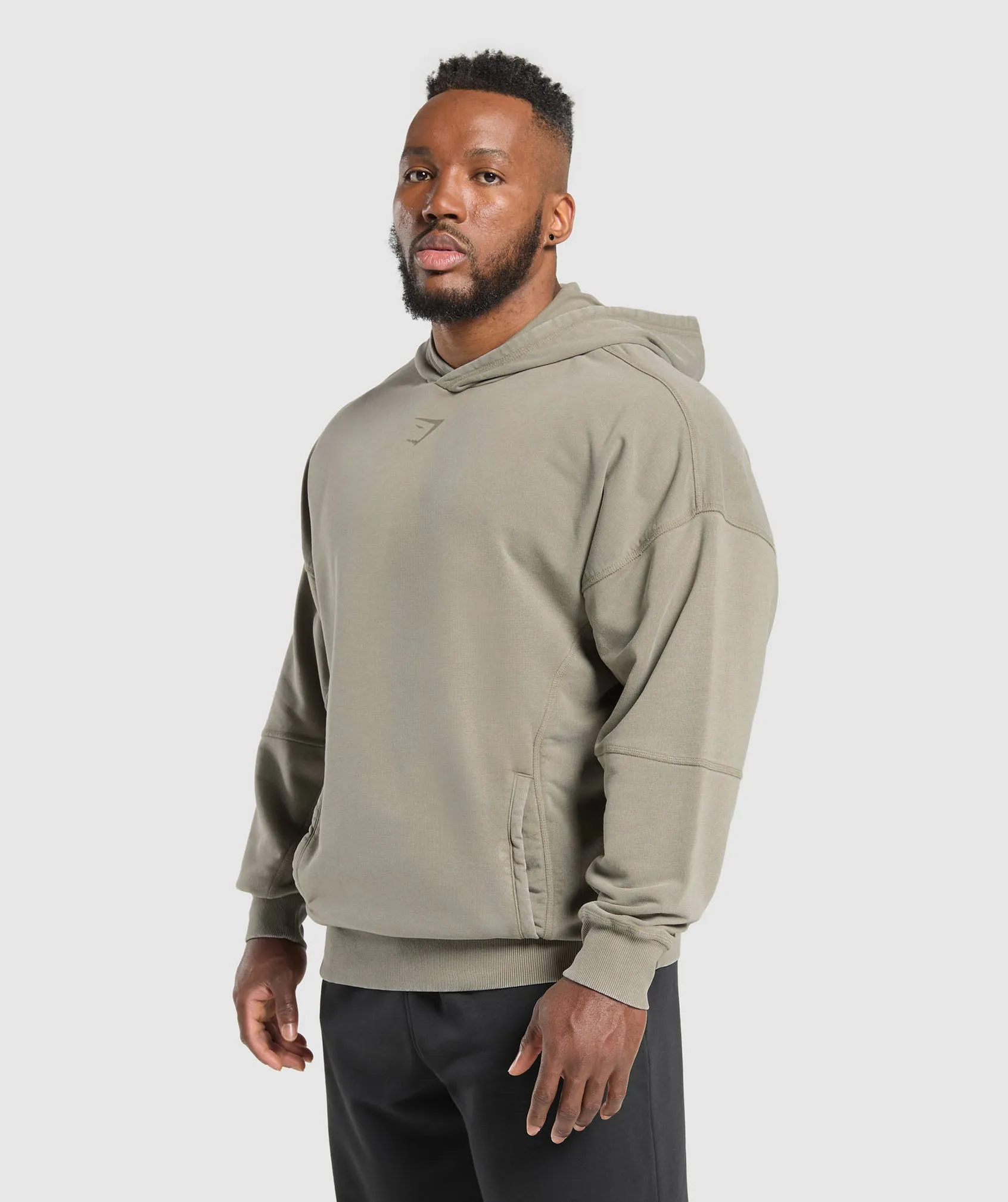 Gymshark Heritage Washed Hoodie - Utility Green sold by Gymshark product image thumbnail 3