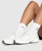 Gymshark Graphic Kettlebell Crew Sock Single - White sold by Gymshark