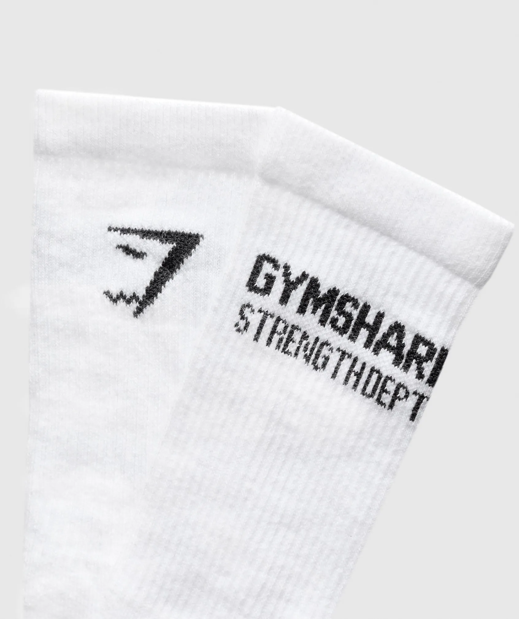 Gymshark Strength Dept. Graphic Crew Socks - White sold by Gymshark product image thumbnail 2
