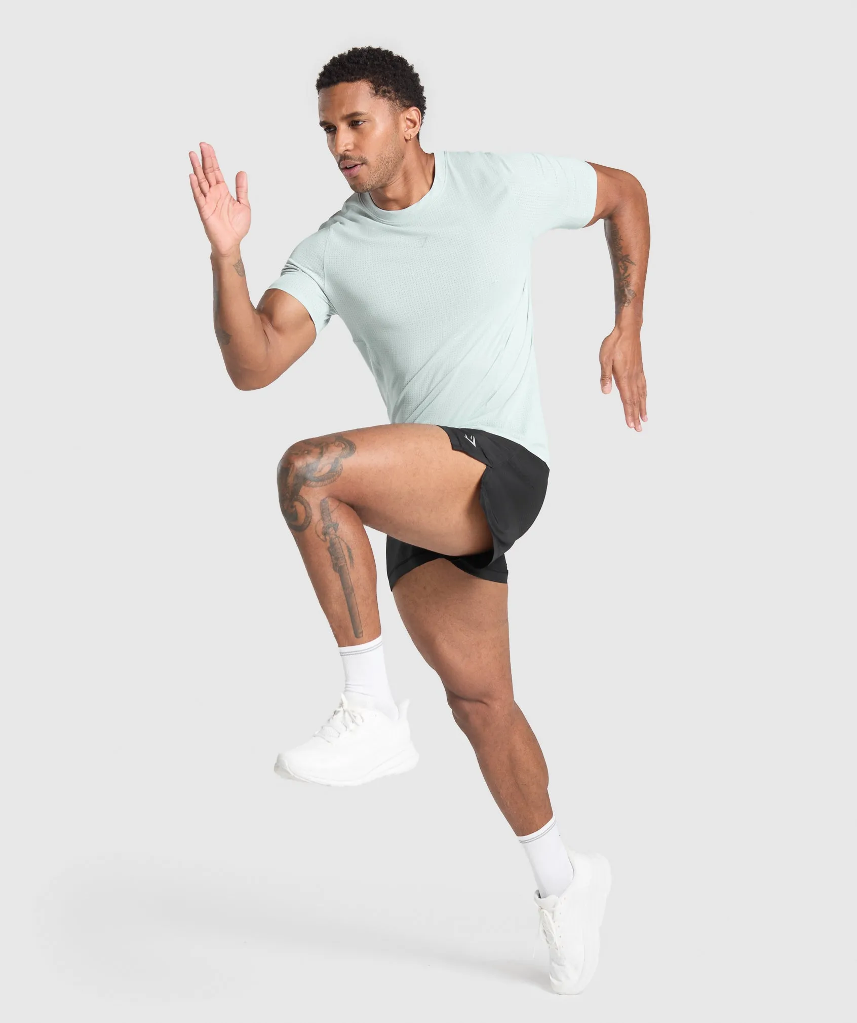 Gymshark Running T Shirt - Cool Blue sold by Gymshark product image thumbnail 5