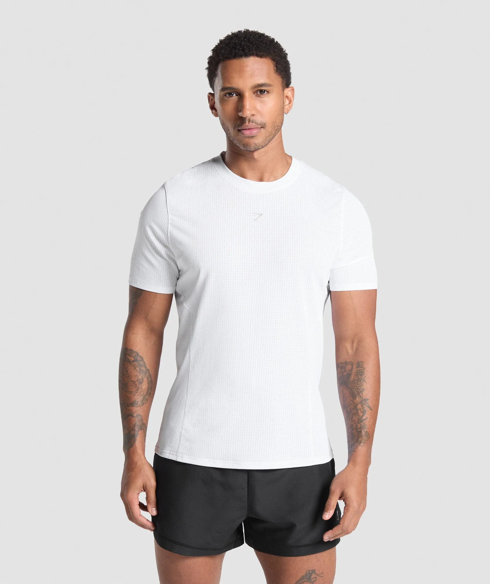 Gymshark Running T Shirt - White sold by Gymshark
