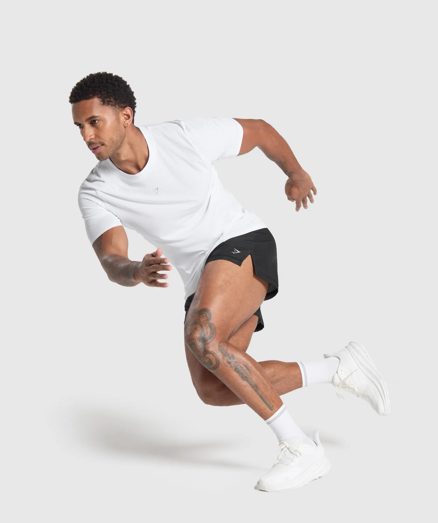 Gymshark Running T Shirt - White sold by Gymshark product image thumbnail 5