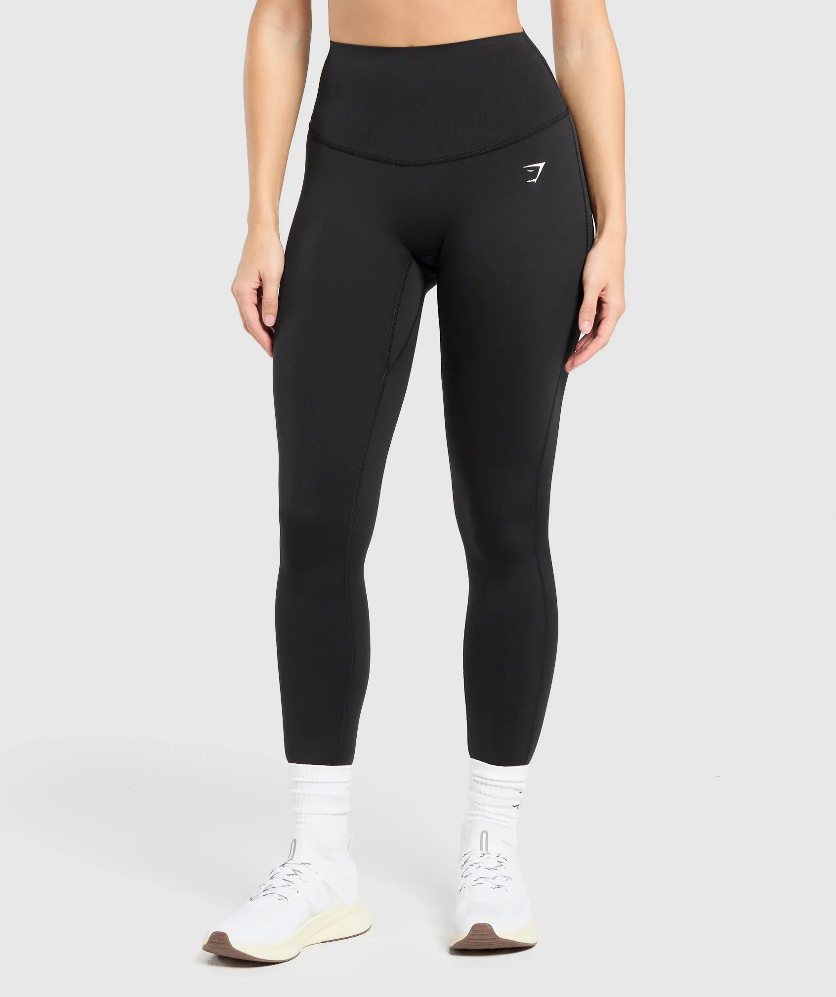 Gymshark Bonded Waistband Leggings - Black sold by Gymshark
