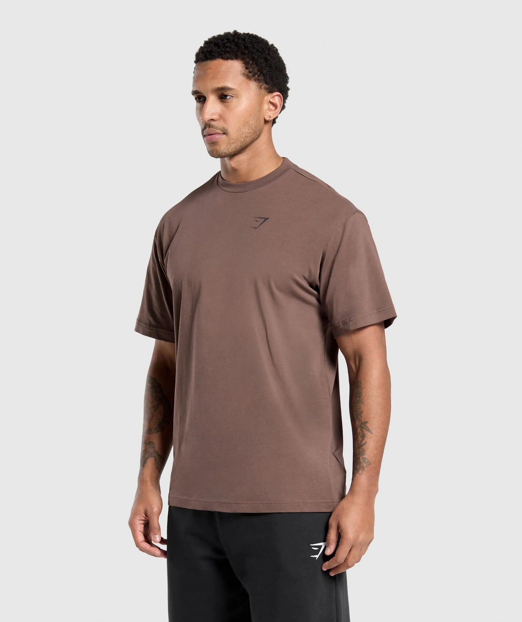 Gymshark Essential Oversized T-Shirt - Walnut Brown sold by Gymshark product image thumbnail 4