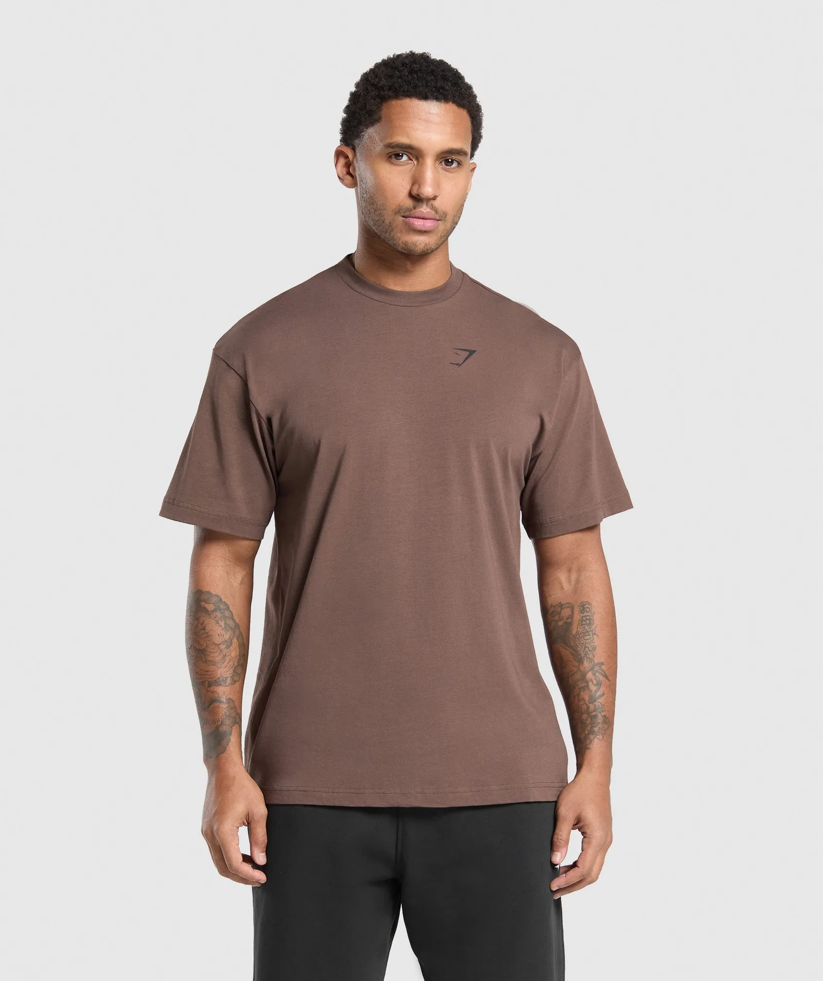 Gymshark Essential Oversized T-Shirt - Walnut Brown sold by Gymshark