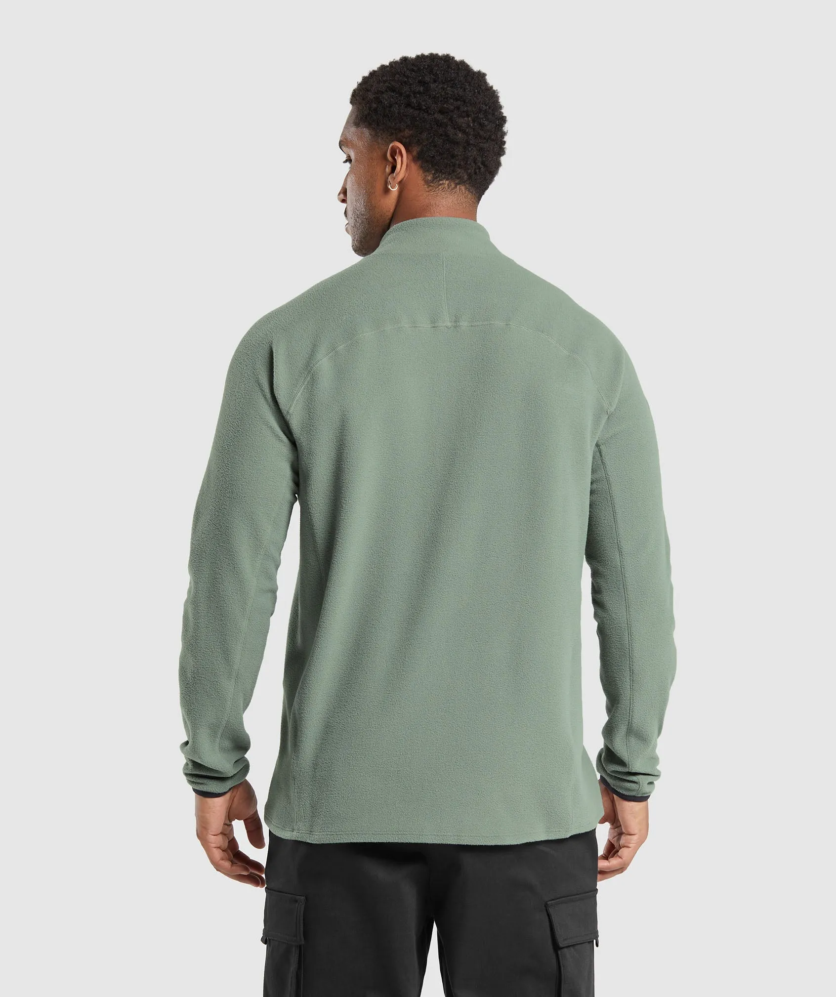 Gymshark Fleece 1/4 Zip - Unit Green sold by Gymshark product image thumbnail 2