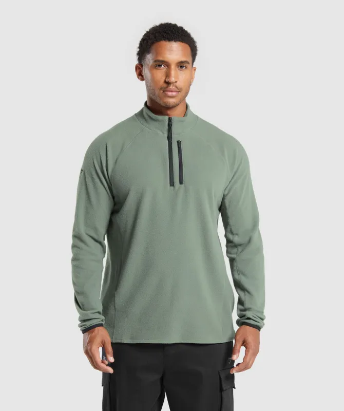 Gymshark Fleece 1/4 Zip - Unit Green sold by Gymshark