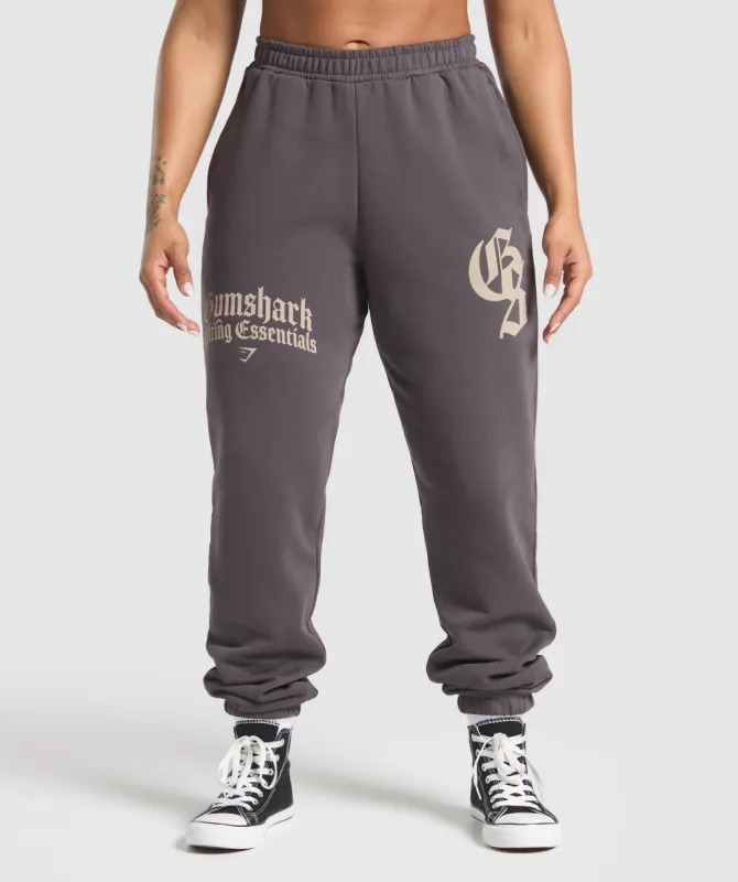 Gymshark Lifting Essentials Oversized Joggers - Greyed Purple sold by Gymshark