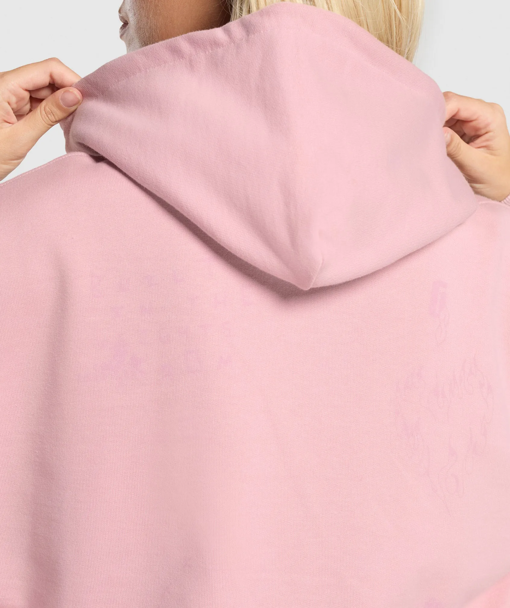 Gymshark Scribble Oversized Hoodie - Light Pink sold by Gymshark product image thumbnail 4