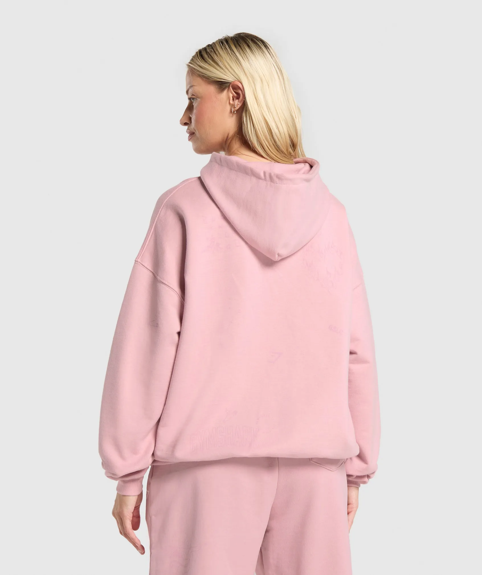Gymshark Scribble Oversized Hoodie - Light Pink sold by Gymshark product image thumbnail 2