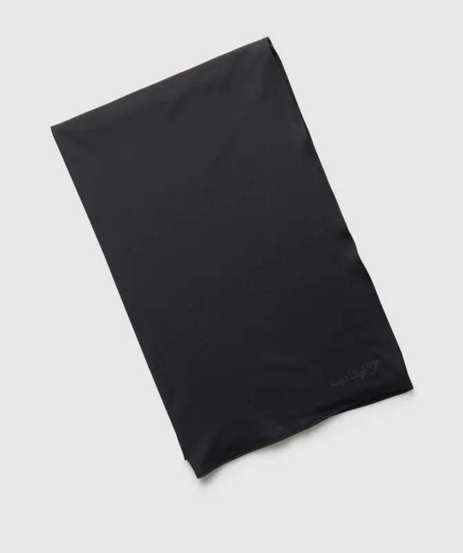 Gymshark GS x Leana Deeb Hijab Wrap - Black sold by Gymshark