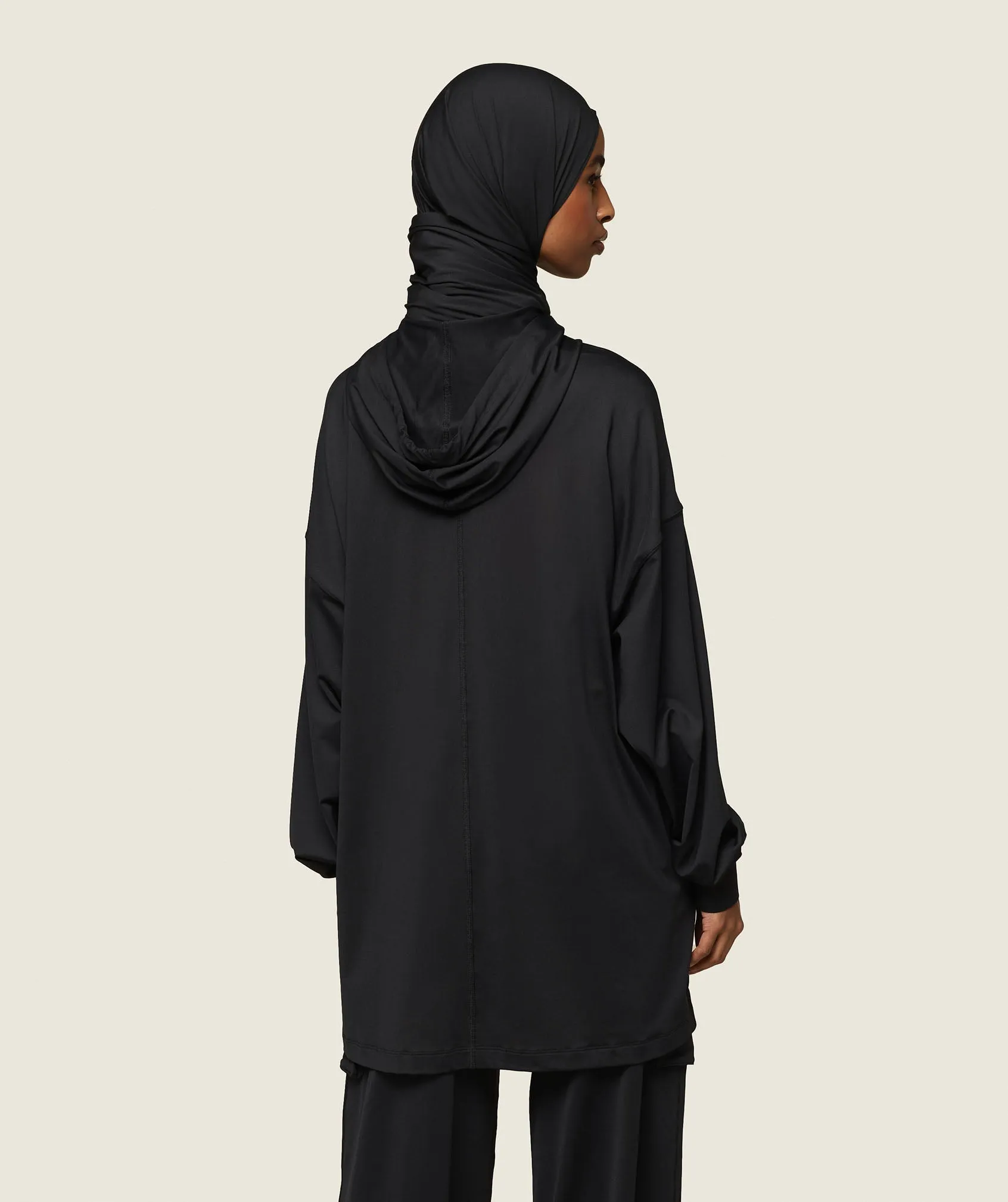 Gymshark GS x Leana Deeb Oversized Hoodie - Black sold by Gymshark product image thumbnail 3