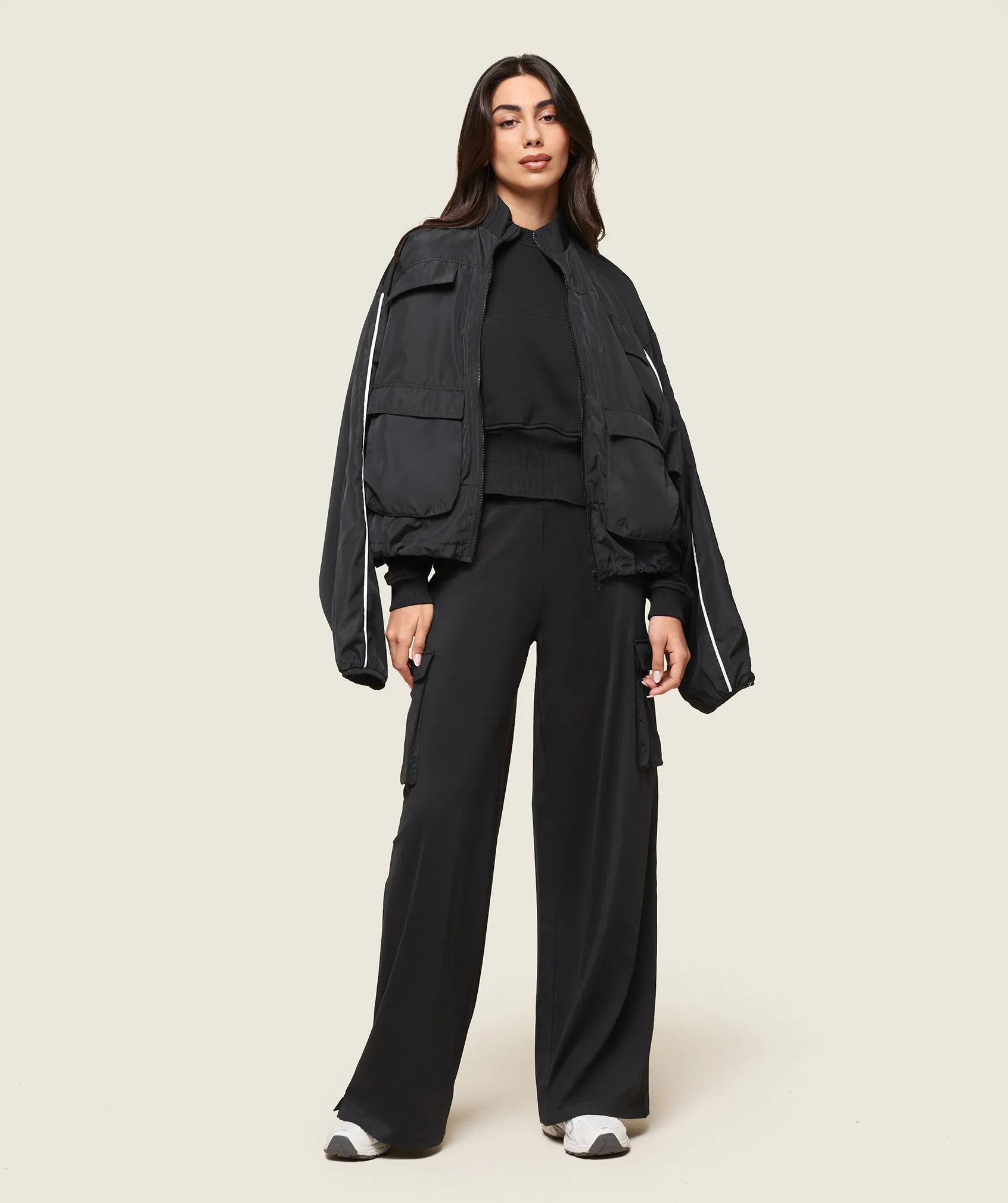 Gymshark GS x Leana Deeb Flared Pants - Black sold by Gymshark product image thumbnail 3