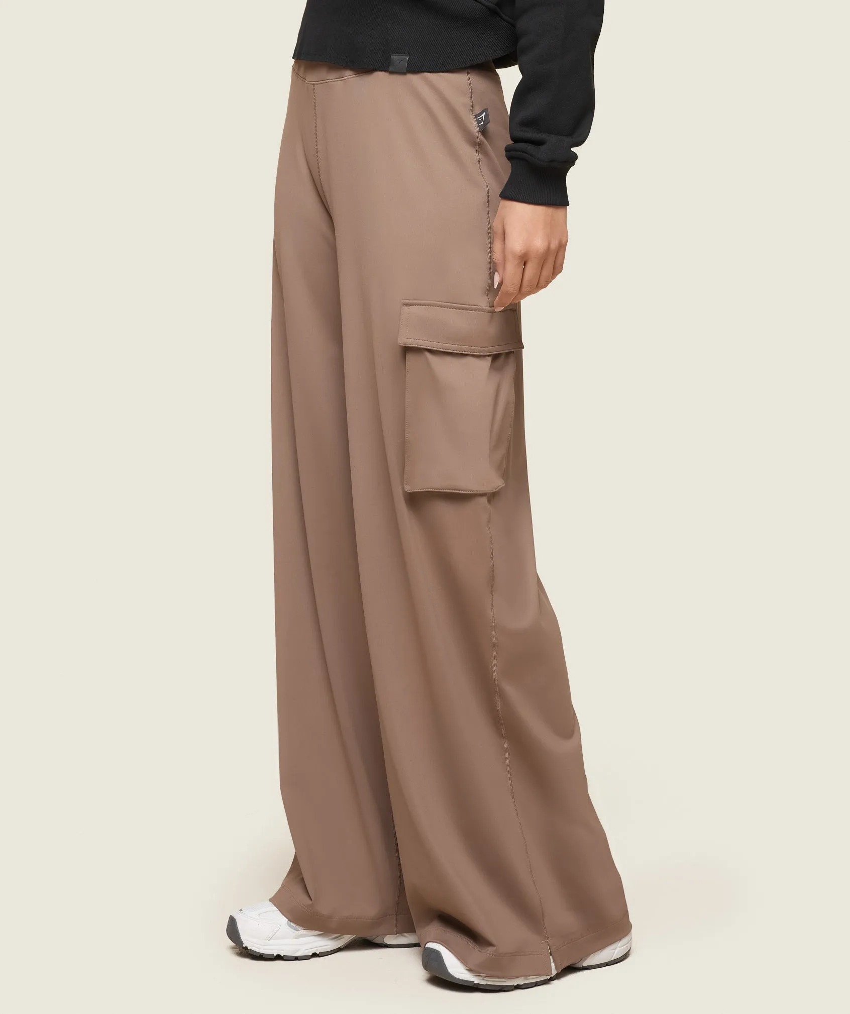 Gymshark GS x Leana Deeb Flared Pants - Soul Brown sold by Gymshark product image thumbnail 3
