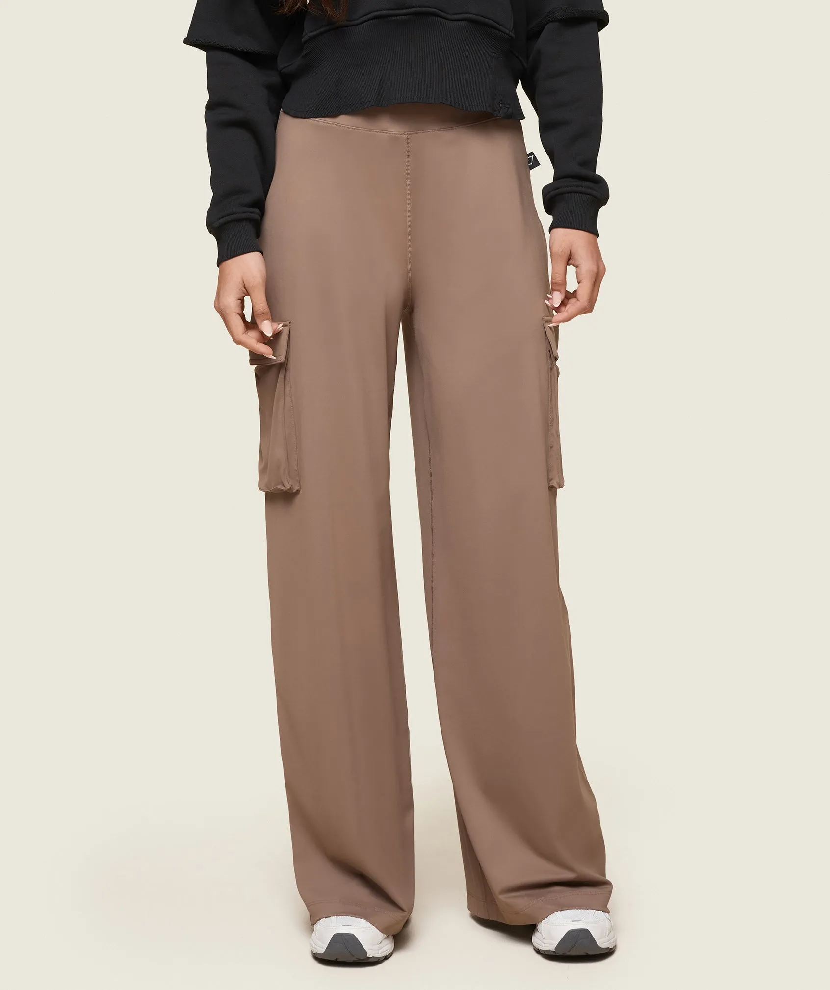 Gymshark GS x Leana Deeb Flared Pants - Soul Brown sold by Gymshark