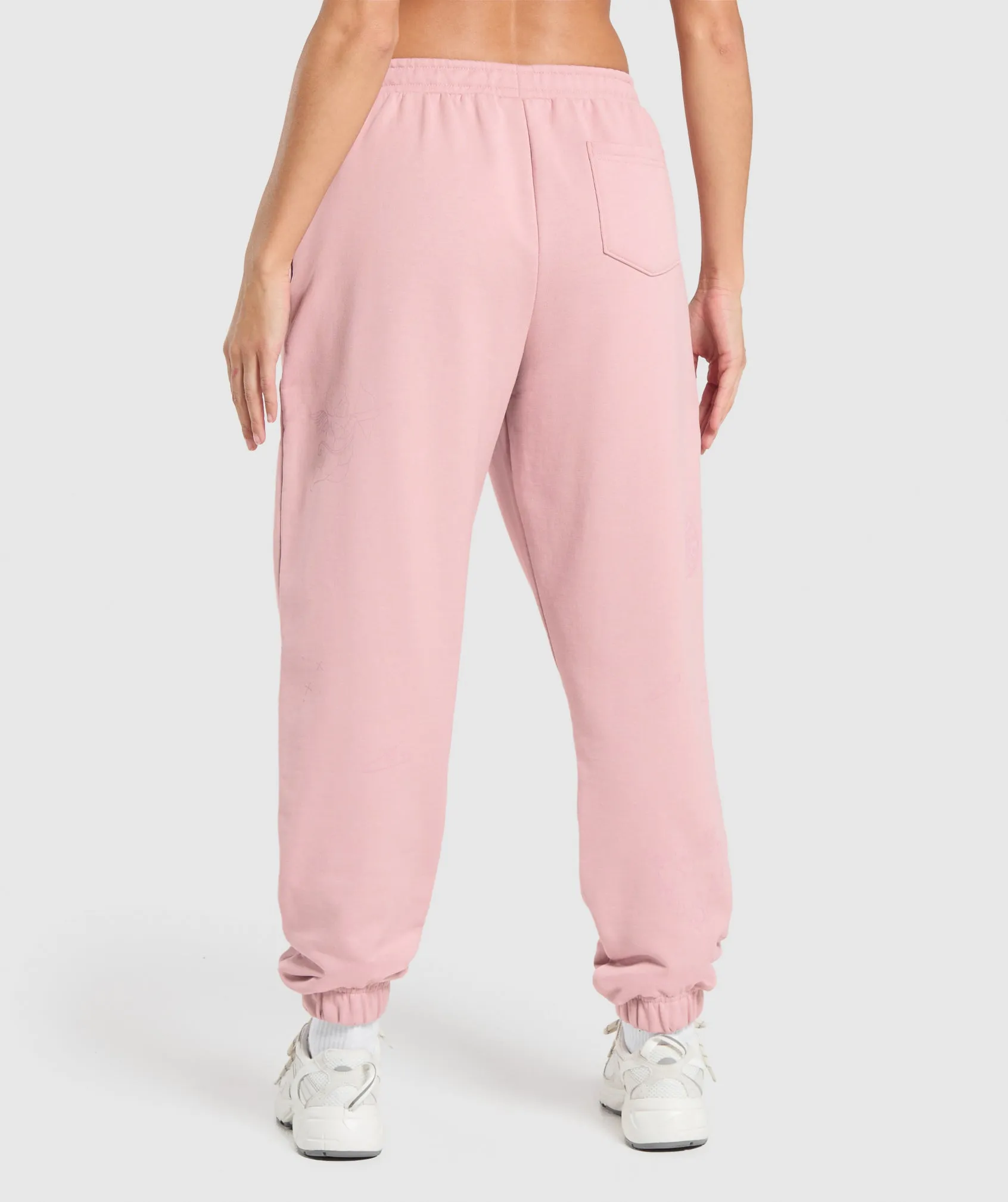 Gymshark Scribble Oversized Joggers - Light Pink sold by Gymshark product image thumbnail 2