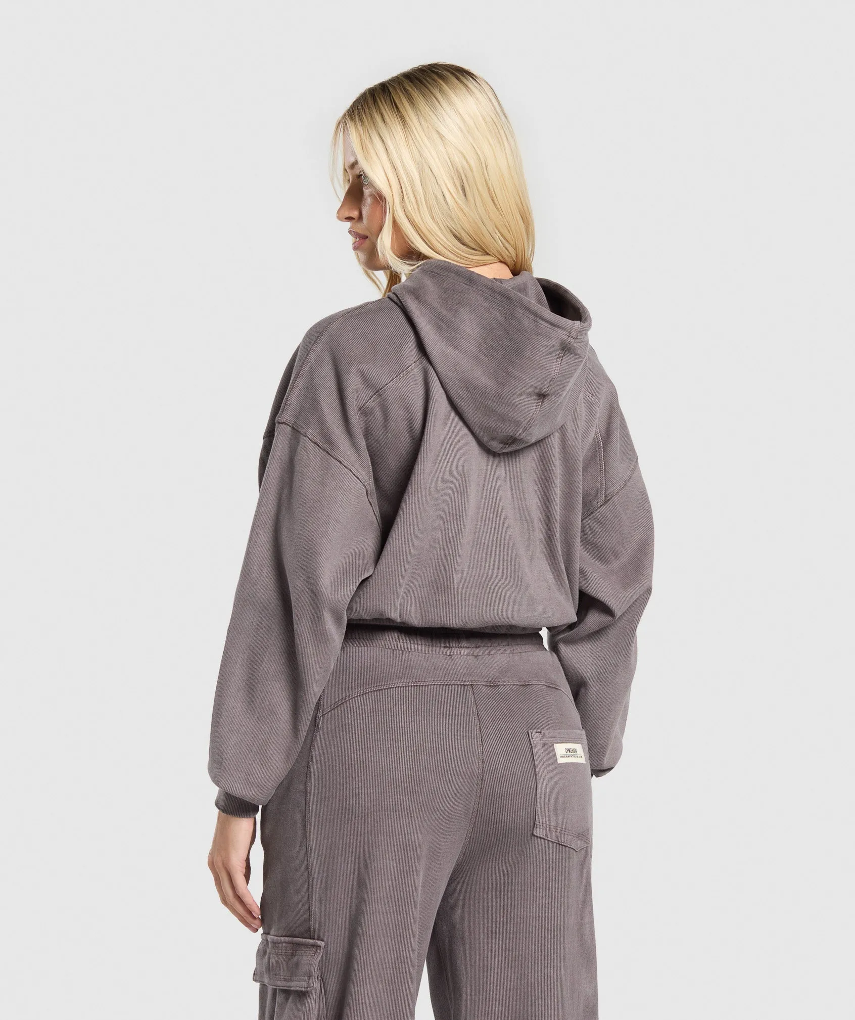 Gymshark Rest Day Ribbed Hoodie - Brushed Purple sold by Gymshark product image thumbnail 2