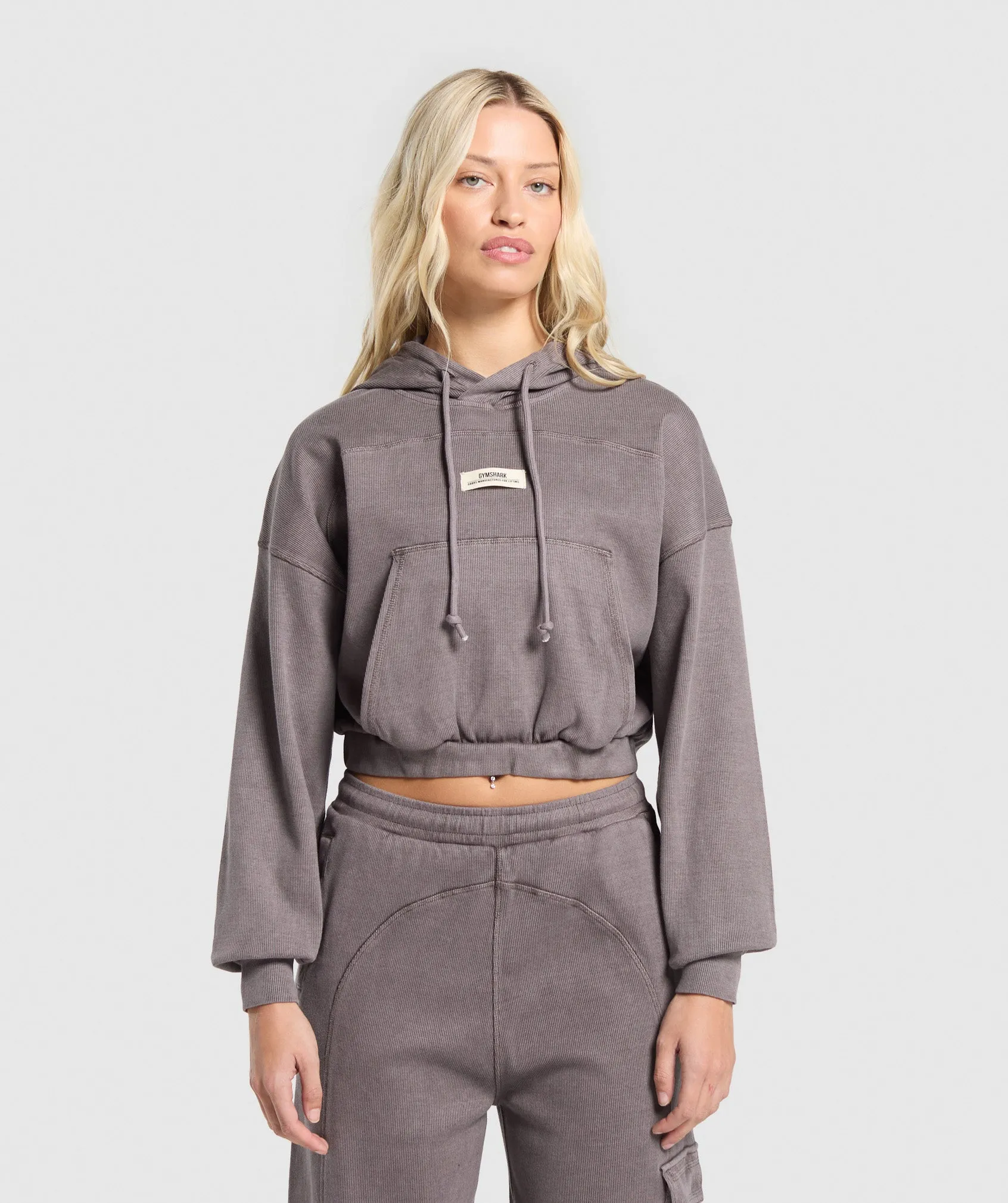 Gymshark Rest Day Ribbed Hoodie - Brushed Purple sold by Gymshark