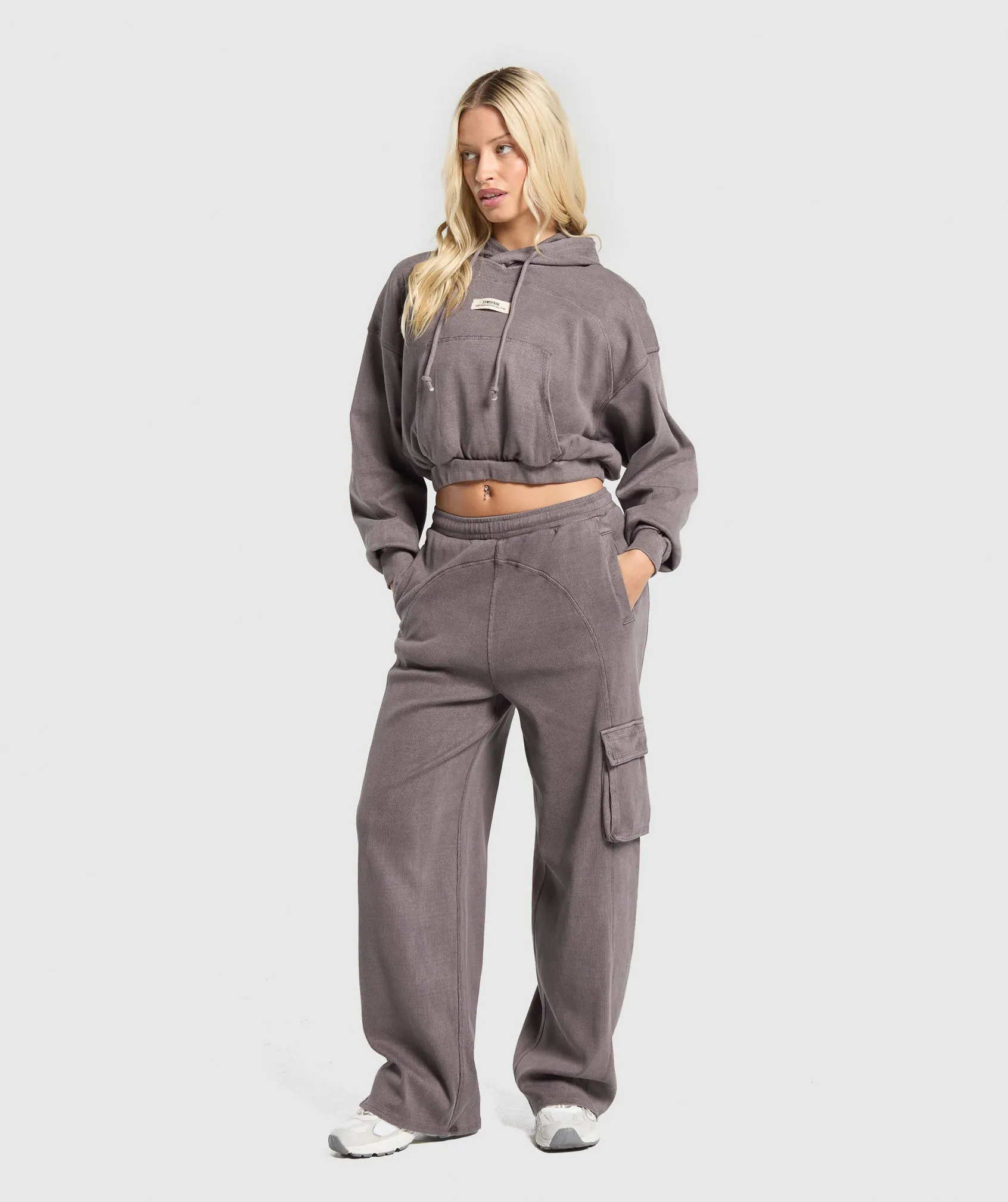 Gymshark Rest Day Ribbed Hoodie - Brushed Purple sold by Gymshark product image thumbnail 5