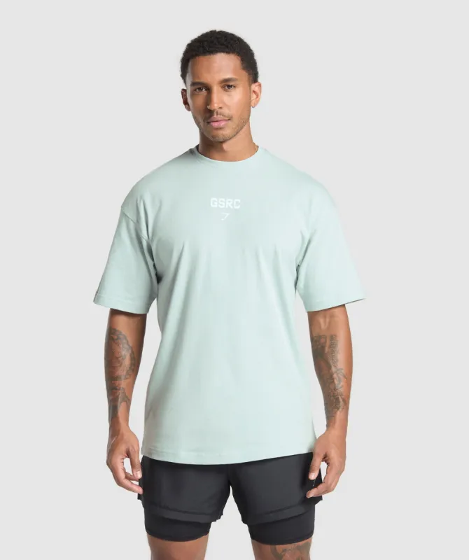 Gymshark Running Graphic T-Shirt - Cool Blue sold by Gymshark